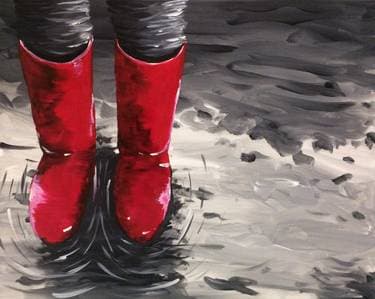 Wading in Red Wellies - Paint and sip event at Freeman's Little New York - Fairview in Halifax , NS - PaintNite.com