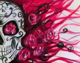 Calavera "Sugar Skull" Roses thumbnail