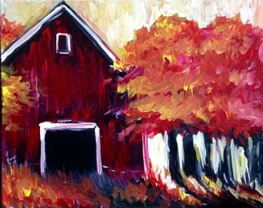On Demand:Red Barn in Autumn with Amy Holsten