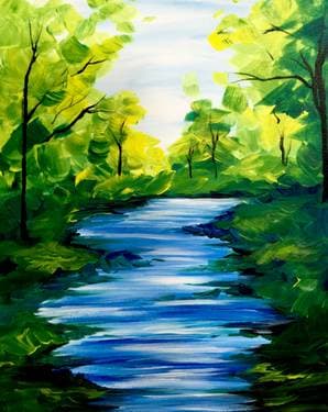 Summer Stream - Paint and sip event at Applebees in Chico, CA - PaintNite.com