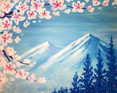 Spring Peaks - Paint and sip event at Old Spaghetti Factory  in Duarte, CA - PaintNite.com