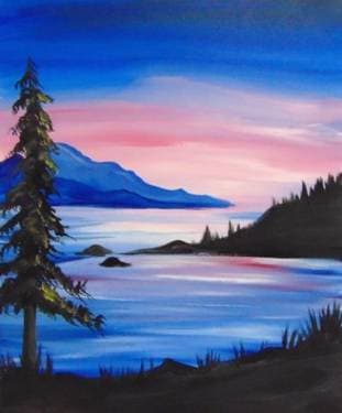 Summer-End Sadness - Paint and sip event at Cascade Grill At Jubitz in PORTLAND, OR - PaintNite.com