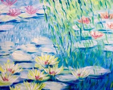 Lilies in the Morning Sun - Paint and sip event at Frida Mexican Cuisine in SHERMAN OAKS, CA - PaintNite.com