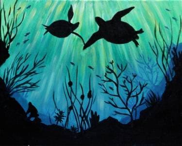 Sea of Love III - Paint and sip event at Hastings Racecourse & Casino in Vancouver, BC - PaintNite.com