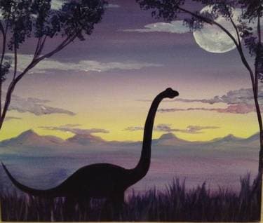 Dino Island - Paint Nite event in Calgary, AB