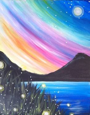 Northern Light Fireflies - Paint Nite event in Ottawa, ON