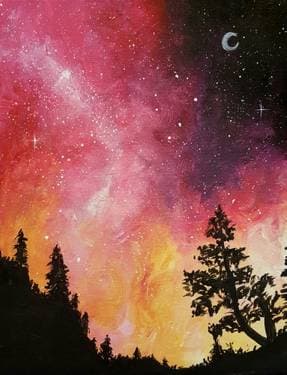 Galaxy in the Pines II - Paint Nite event in Yonkers, NY