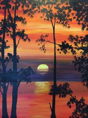 Autumn Glow - Paint and sip event at Two Blokes Cider in Port Perry, Durham Region, ON - PaintNite.com