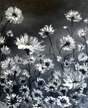 Night Flowers - Paint and sip event at Level Crossing Brewing in South Salt Lake City , UT - PaintNite.com
