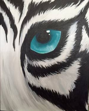 White Tiger Gaze - Paint and sip event at Logan's Roadhouse Chico in Chico, CA - PaintNite.com