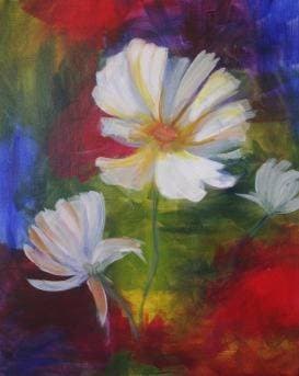 White Flower 1 - Paint Nite event in BLOOMINGTON, IL
