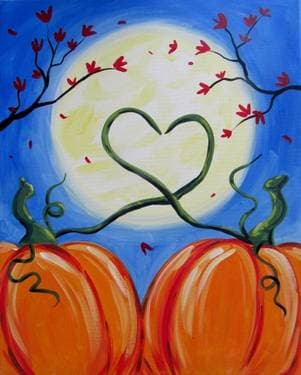 Love in Fall, Fall in Love - Paint and sip event at Brewyard Beer Company in Glendale, CA - PaintNite.com