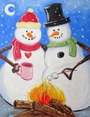 Snowmen Keeping Warm thumbnail view
