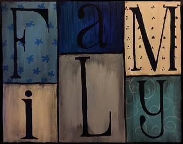 Patchwork Family - Paint Nite event in Milpitas, CA