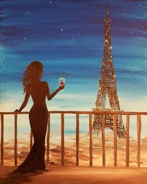 Cheers Paris - Paint and sip event at Bertucci's Chelmsford in CHELMSFORD, MA - PaintNite.com