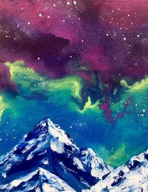 Galaxy Mountain - Paint Nite event in Salt Lake City, UT