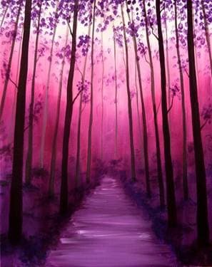 Walk In The Forest II - Paint and sip event at The Pickle Barrel in Brampton, ON - PaintNite.com