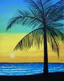 Palm Tree By The Ocean thumbnail view