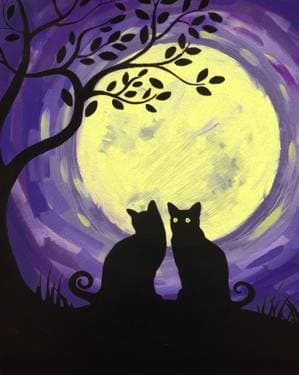 Wild Cats - Paint and sip event at Logan's Roadhouse Chico in Chico, CA - PaintNite.com