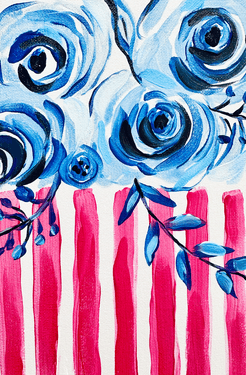 Floral Flag USA - Paint Nite event in Tustin, CA