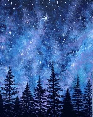 The North Star II - Paint and sip event at Wings Burnaby in Burnaby, BC - PaintNite.com
