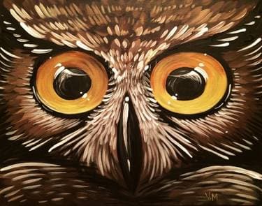 Ow Ow Owl - Paint and sip event at Royal Canadian Legion Branch 104 in Innisfail, AB - PaintNite.com