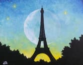 Starry Moonlit Paris thumbnail