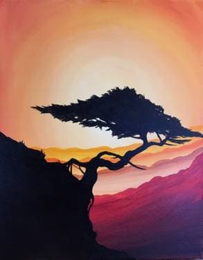 Bonsai Serenity - Paint Nite event in Worcester, MA
