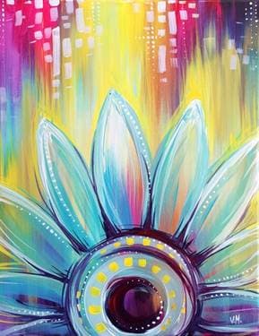 Whimsical Daisy - Paint and sip event at Sixty6 Bar & Grill (Located in Londonderry Mall) in Edmonton, AB - PaintNite.com