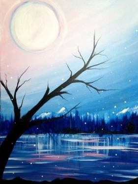 Quiet Winter - Paint and sip event at Roo's Public House in Coquitlam, BC - PaintNite.com