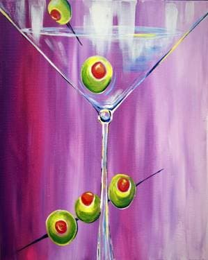 Spring-Tini Season - Paint and sip event at The Lounge on Oak in Brentwood, CA - PaintNite.com