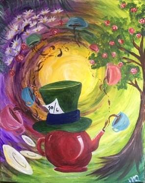 Mad For Tea - Paint and sip event at Roque Pub in Orlando, FL - PaintNite.com