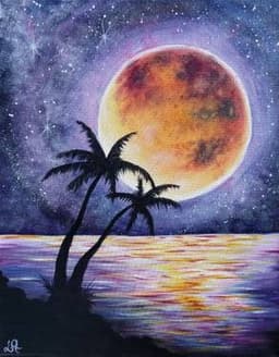 Starry Moonlit Palms thumbnail