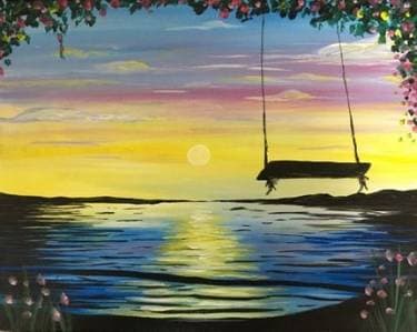 Swing into Spring - Paint Nite event in Duarte, CA