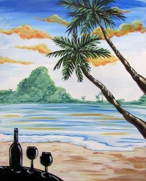 Beach and Wine - Paint and sip event at The Old Spaghetti Factory in SAN JOSE, CA - PaintNite.com