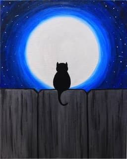 Cat in Moonlight thumbnail