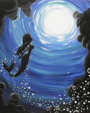 Mermaid's Calling - Paint and sip event at Mossop's Social House in Toronto , ON - PaintNite.com