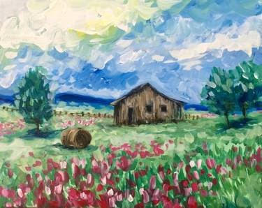 Impressionist Countryside - Paint Nite event in Richmond, BC