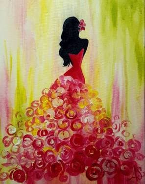 Penelope - Paint and sip event at 300 Club Lounge (Yosemite Lanes) in MODESTO, CA - PaintNite.com