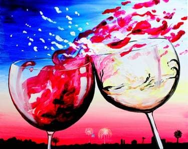 Cheers to the 4th - Paint and sip event at Vintage XIV in PHOENIX, AZ - PaintNite.com