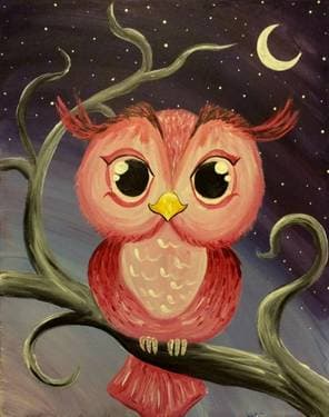 Owl Always Be Cute - Paint and sip event at The Old Spaghetti Factory - Roseville in Roseville, CA - PaintNite.com