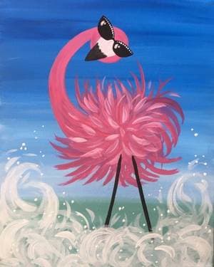 Single Glam-ingo - Paint and sip event at Vivianos (Chesterfield) in Chesterfield, MO - PaintNite.com