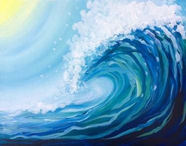 Just A Wave - Paint and sip event at Merchant in Kingston, ON - PaintNite.com
