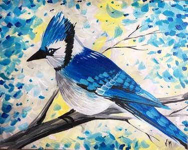 Blue Jay - Paint Nite event in Tottenham, ON