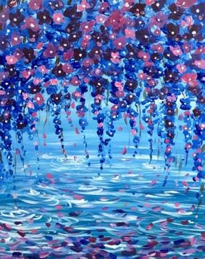 Wandering Wisteria - Paint and sip event at Kingston House in Toronto, ON - PaintNite.com