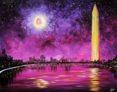 Starry DC Night - Paint and sip event at BlackFinn AmeriPub (Merrifield) in Vienna, VA - PaintNite.com
