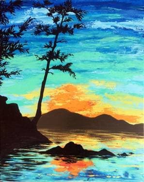 Sunrise Cove - Paint and sip event at The Mash Windermere in Edmonton, AB - PaintNite.com