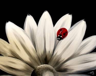 Spot of Red - Paint and sip event at Smokin BBQ in Mundelein, IL - PaintNite.com