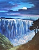 Moonrise Over Waterfalls thumbnail view