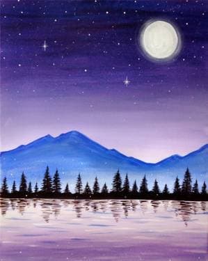 Starry Skies & Fireflies - Paint and sip event at Mingle by Mr and Mrs Bao in London, ON - PaintNite.com